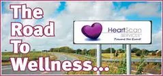 A road sign with the words " heart health and wellness ".