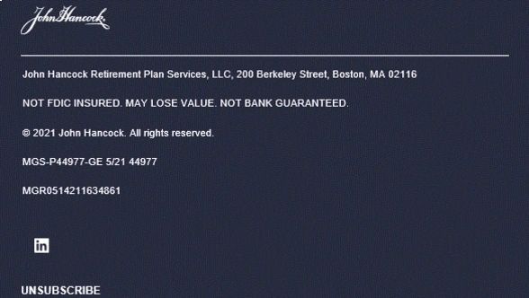 A message that appears to be in the bank statement.